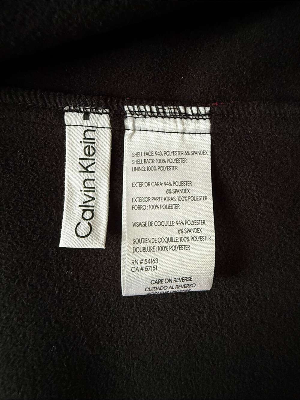 Calvin Klein Red Soft Shell Jacket Men’s XL Fleece Lined Full Zip - Picture 6 of 13